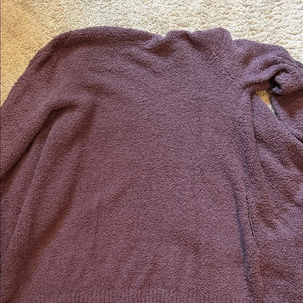 UGG Women's Plush Open-Front Cardigan - Plum Purple - Picture 4 of 4